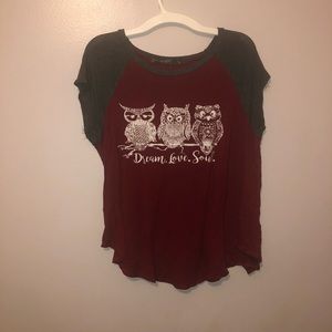 Burgundy Shirt for Girls